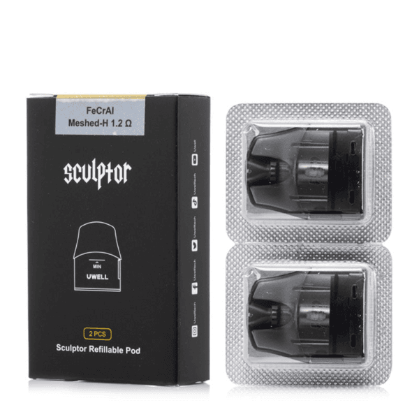 UWELL SCULPTOR雕塑家 11W電鍍金屬雕刻空倉煙彈 - Image 6