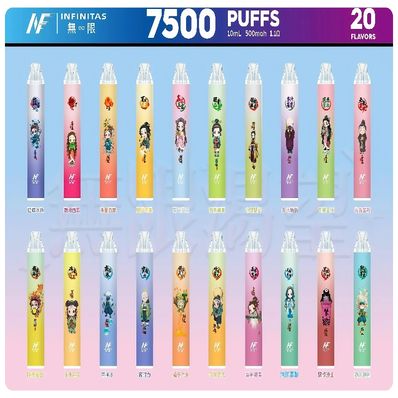 INF無限拋棄式|鬼滅之刃聯名款7500口一次性電子煙#貨到付款#:圖片 2