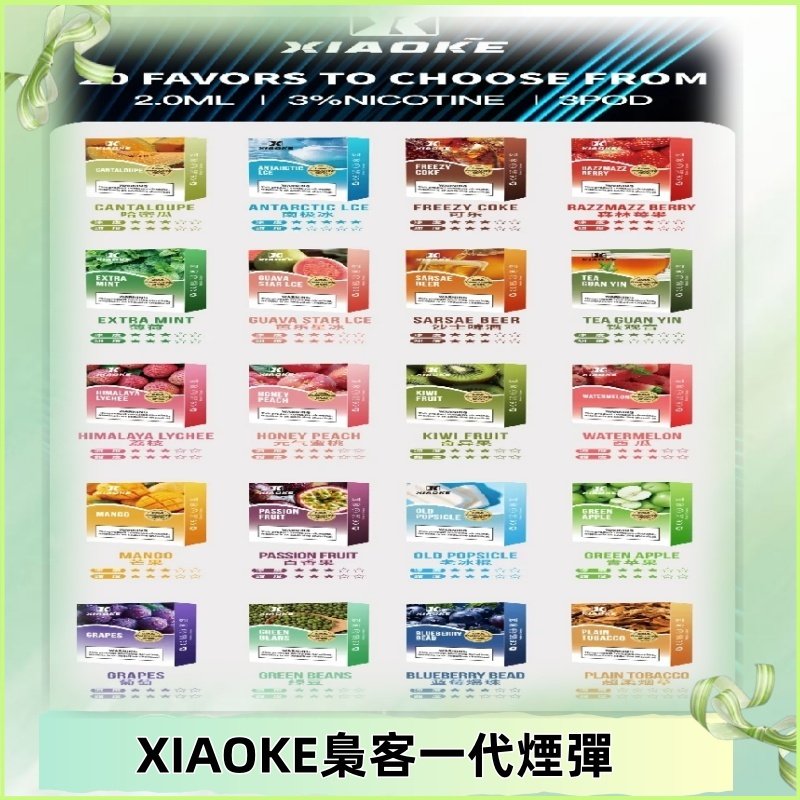 XIAOKE梟客一代煙彈 替換式霧化電子菸#品質保證#