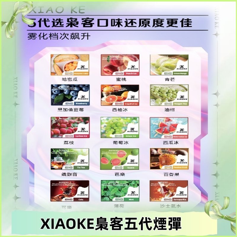 梟客五代煙彈|XIAOKE可替換式電子煙|通用Relx6代|ILIA五代主機